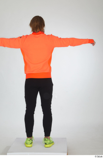  Erling black tracksuit dressed orange long sleeve t shirt sports standing t-pose whole body yellow sneakers 0013.jpg